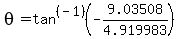 theta=tan%5E%28-1%29%28-9.03508%2F4.919983%29%29