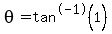 theta=tan%5E-1%281%29