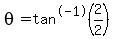 theta=tan%5E-1%282%2F2%29