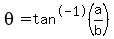 theta=tan%5E-1%28a%2Fb%29