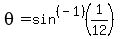 theta+=+sin%5E%28-1%29%281%2F12%29