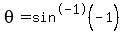 theta+=+sin%5E-1%28-1%29