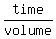 time%2Fvolume