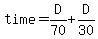 time+=+D%2F70+%2B+D%2F30