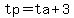 tp+=+ta+%2B+3