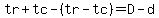 tr%2Btc-%28tr-tc%29=D-d