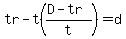 tr-t%28%28D-tr%29%2Ft%29=d
