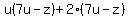 u%287u-z%29%2B2%287u-z%29