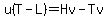 u%28T-L%29=Hv-Tv