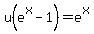 u%28e%5Ex-1%29=e%5Ex