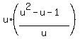 u%2A%28%28u%5E2+-+u+-+1%29%2Fu%29
