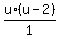 u%2A%28u-2%29%2F1