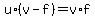 u%2A%28v+-+f%29+=+v%2Af