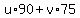 u%2A90%2Bv%2A75