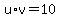 u%2Av=10