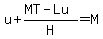 u%2B%28MT-Lu%29%2FH=M