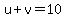 u%2Bv=10