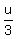 u%2F3
