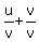 u%2Fv%2Bv%2Fv