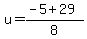 u=%28-5%2B29%29%2F8