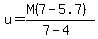 u=%28M%287-5.7%29%29%2F%287-4%29