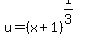 u=%28x%2B1%29%5E%281%2F3%29