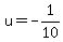 u=+-1%2F10