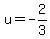 u=-2%2F3