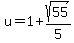 u=1%2Bsqrt%2855%29%2F5