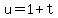 u=1%2Bt