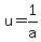 u=1%2Fa
