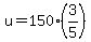 u=150%283%2F5%29