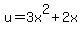 u=3x%5E2%2B2x