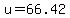 u=66.42