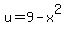 u=9-x%5E2