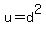 u=d%5E2