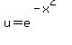 u=e%5E%28-x%5E2%29