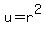 u=r%5E2