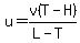 u=v%28T-H%29%2F%28L-T%29