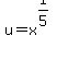 u=x%5E%281%2F5%29