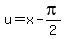 u=x-pi%2F2