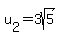 u%5B2%5D=3sqrt%285%29