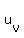 u%5Bv%5D