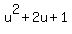 u%5E2%2B2u%2B1