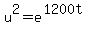 u%5E2+=+e%5E%281200t%29