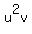 u%5E2v