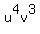 u%5E4v%5E3