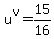 u%5Ev+=+15%2F16