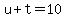 u+%2B+t+=+10