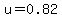 u+=+0.82